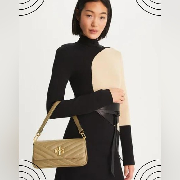 TORY BURCH NWT 💯AUTHENTIC Kira Chevron Flap - Picture 4 of 8